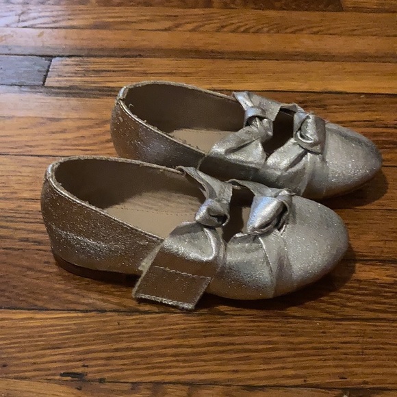 Zara silver glitter knot bow toddler shoes - Picture 3 of 3
